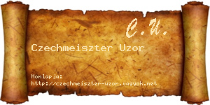Czechmeiszter Uzor névjegykártya